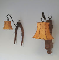 Ox harnass wall lamps / farmhouse