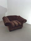 Large weighty love seat with the original matching cushions.
Marked "Handmade in Holland"