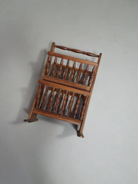 Double Dutch Wooden Magazine Rack , Wood magazine Stand , wood magazine holder, mid century furniture