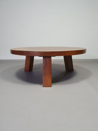 Weighty oak brutalist coffee tabl