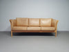 Leather Skalma 3 seat sofa / model Asmara