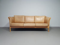 Leather Skalma 3 seat sofa / model Asmara