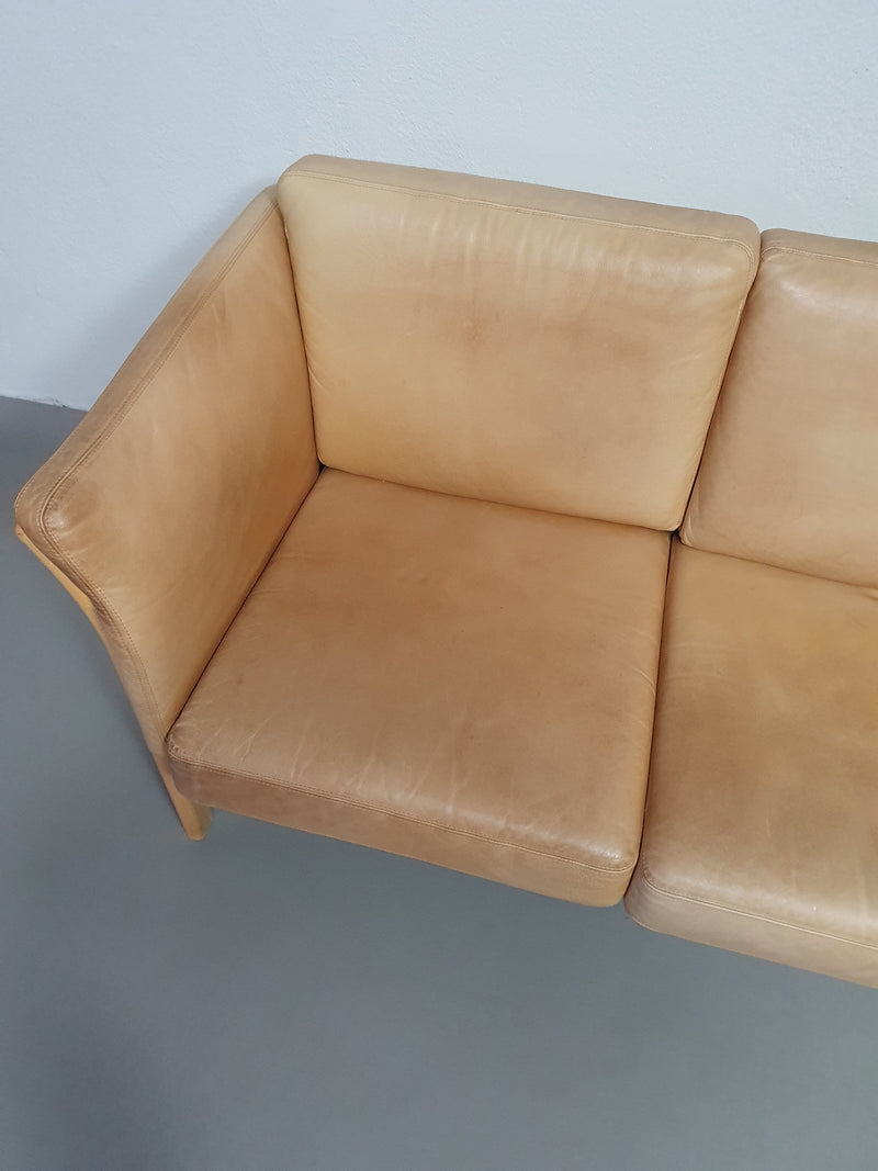 Leather Skalma 3 seat sofa / model Asmara