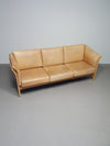 Leather Skalma 3 seat sofa / model Asmara