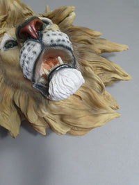 Resin / epoxy wall lion head 55 x 55 x 30 cm depth