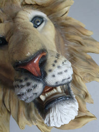 Resin / epoxy wall lion head 55 x 55 x 30 cm depth