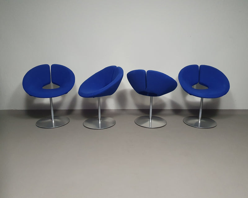 Artifort little Apollo chairs / with swiveling disc base / by Patrick Norguet