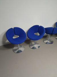 Artifort little Apollo chairs / with swiveling disc base / by Patrick Norguet