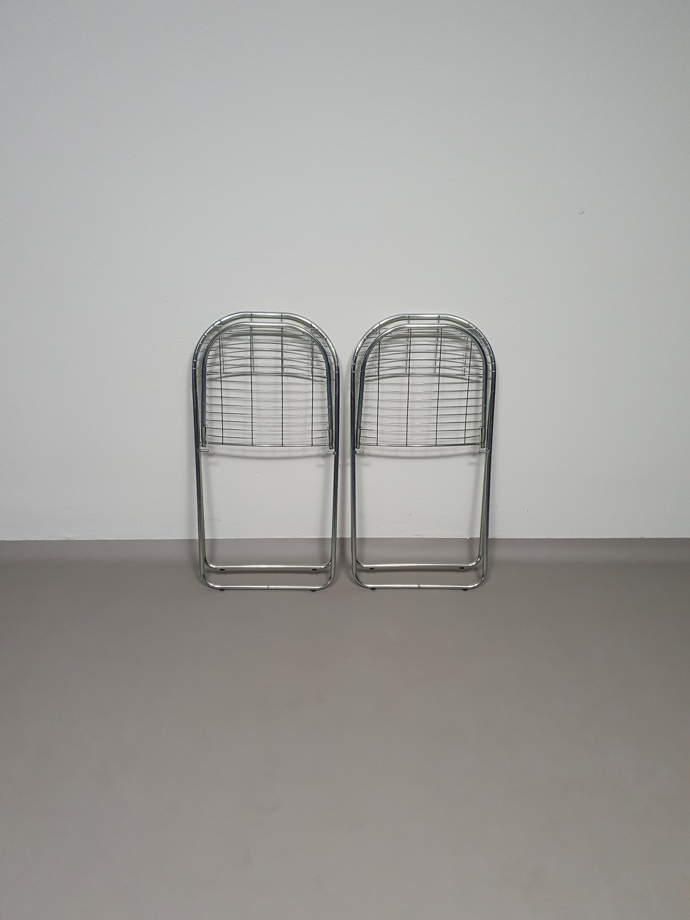 Åland metal folding chairs Niels Gammelgaard  IKEA 70s.