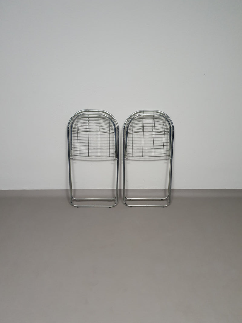 Åland metal folding chairs Niels Gammelgaard  IKEA 70s.