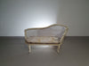 Beautiful old Art Noveau , unfinished Frenche canapé / chaise longue with gooseneck armrests