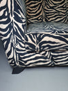 Weighty 80's zebra print sofa. Very good condition.