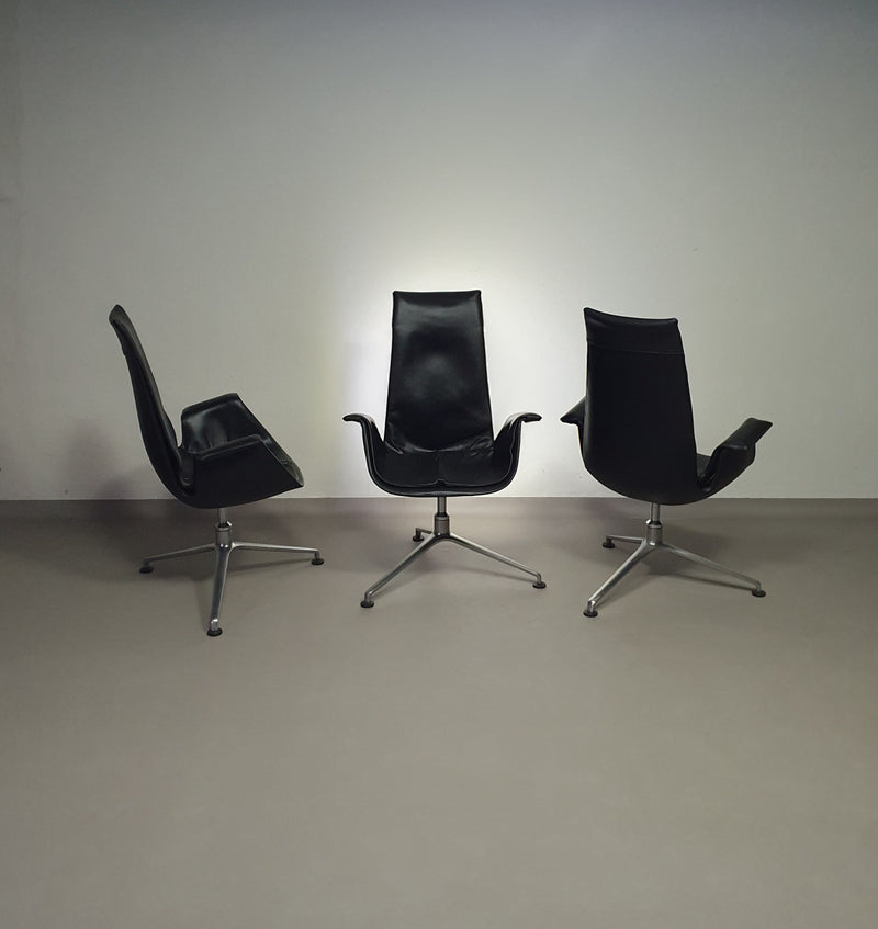 3 x high back Fabricius tulip chair for Kill International