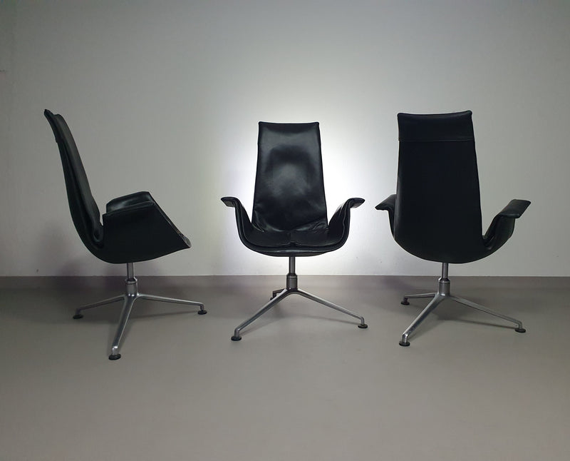 3 x high back Fabricius tulip chair for Kill International