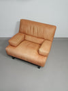 2 x Machalke thick saddle leather love seat.