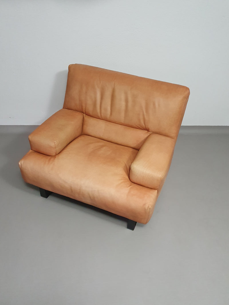 2 x Machalke thick saddle leather love seat.