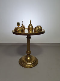 Art Nouveau brass smoke table