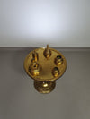 Art Nouveau brass smoke table