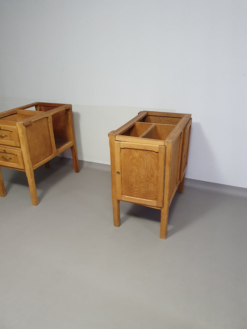 Large oak architect desk / table 1940's