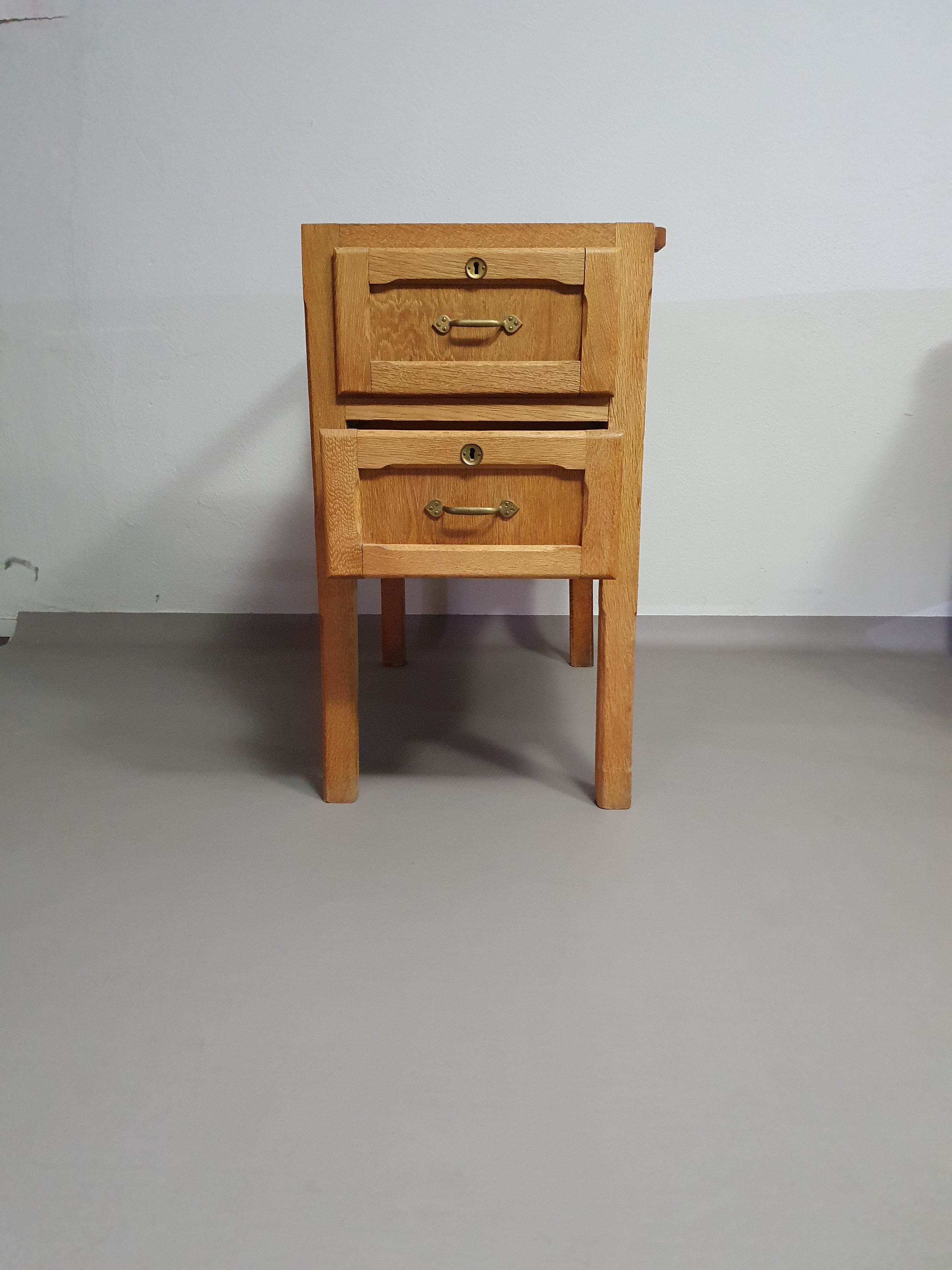 Large oak architect desk / table 1940's