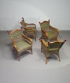 Art Deco rattan bamboo chairs 1930