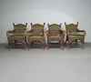 Art Deco rattan bamboo chairs 1930