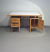 Large oak architect desk / table 1940's