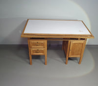 Large oak architect desk / table 1940's