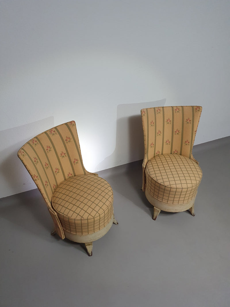 Set Frenche boudoir chairs.