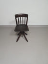 American office chair. Adjustable height 45 / 56 cm. Marked Rüegg Naegeli (Swiss)