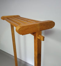 Floor oak coat rack 172 x 110 x depth 55