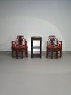 French Chinois altar chairs and side table