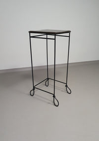 Wrought iron plant stand / side table