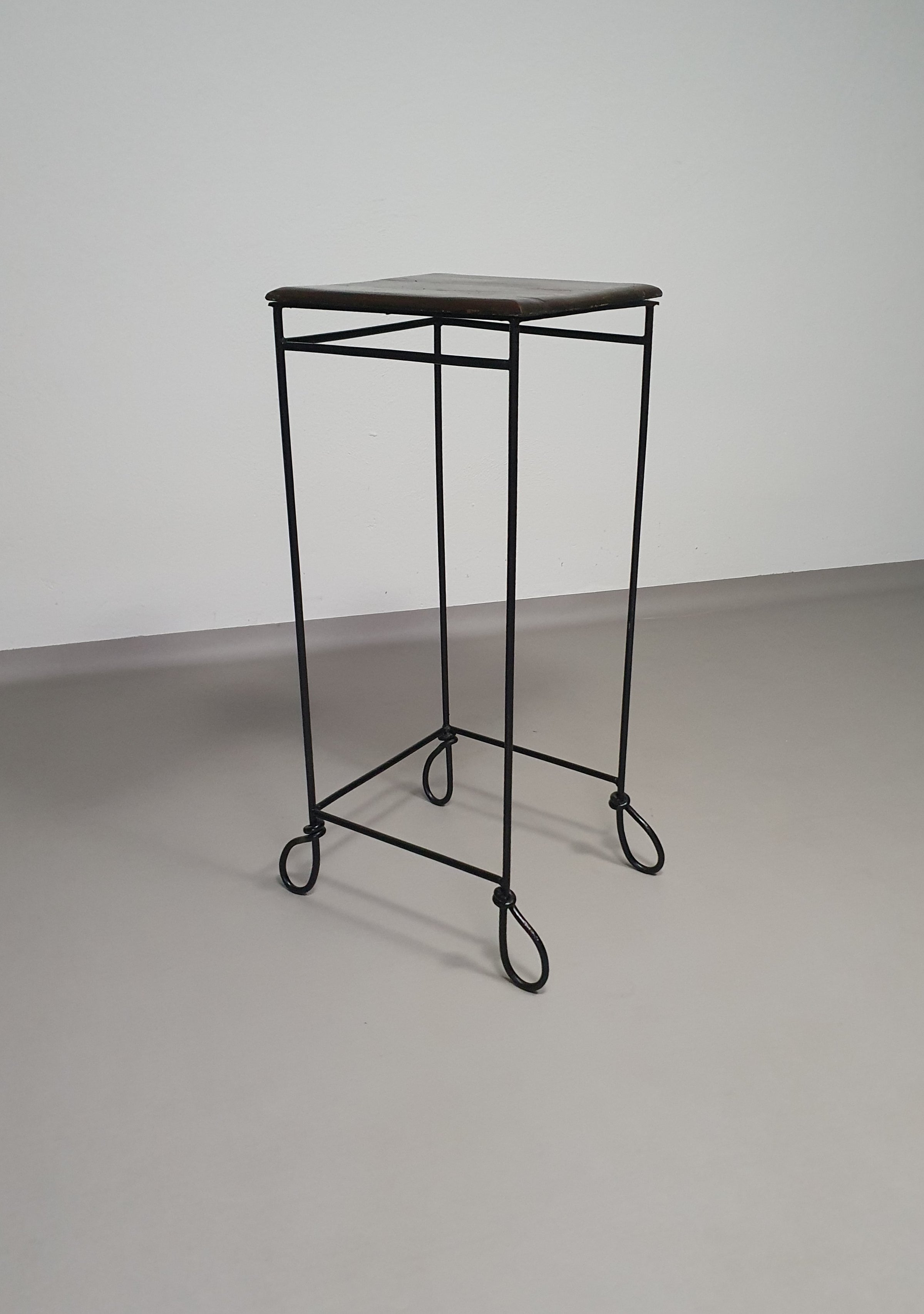 Wrought iron plant stand / side table