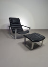 PULKKA LOUNGE CHAIR WITH OTTOMAN BY ILMARI LAPPALAINEN FOR ASKO 1960