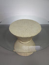 Retro Vintage Sheaf Of Wheat Bamboe dining table By Mcguire America