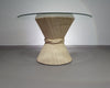 Retro Vintage Sheaf Of Wheat Bamboe dining table By Mcguire America