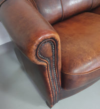 Beautiful subtly designed sheep leather sofa from the Joris brand