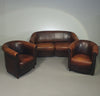 Beautiful subtly designed sheep leather club chair / sofa from the Joris brand.