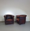 Sheep leather club chair