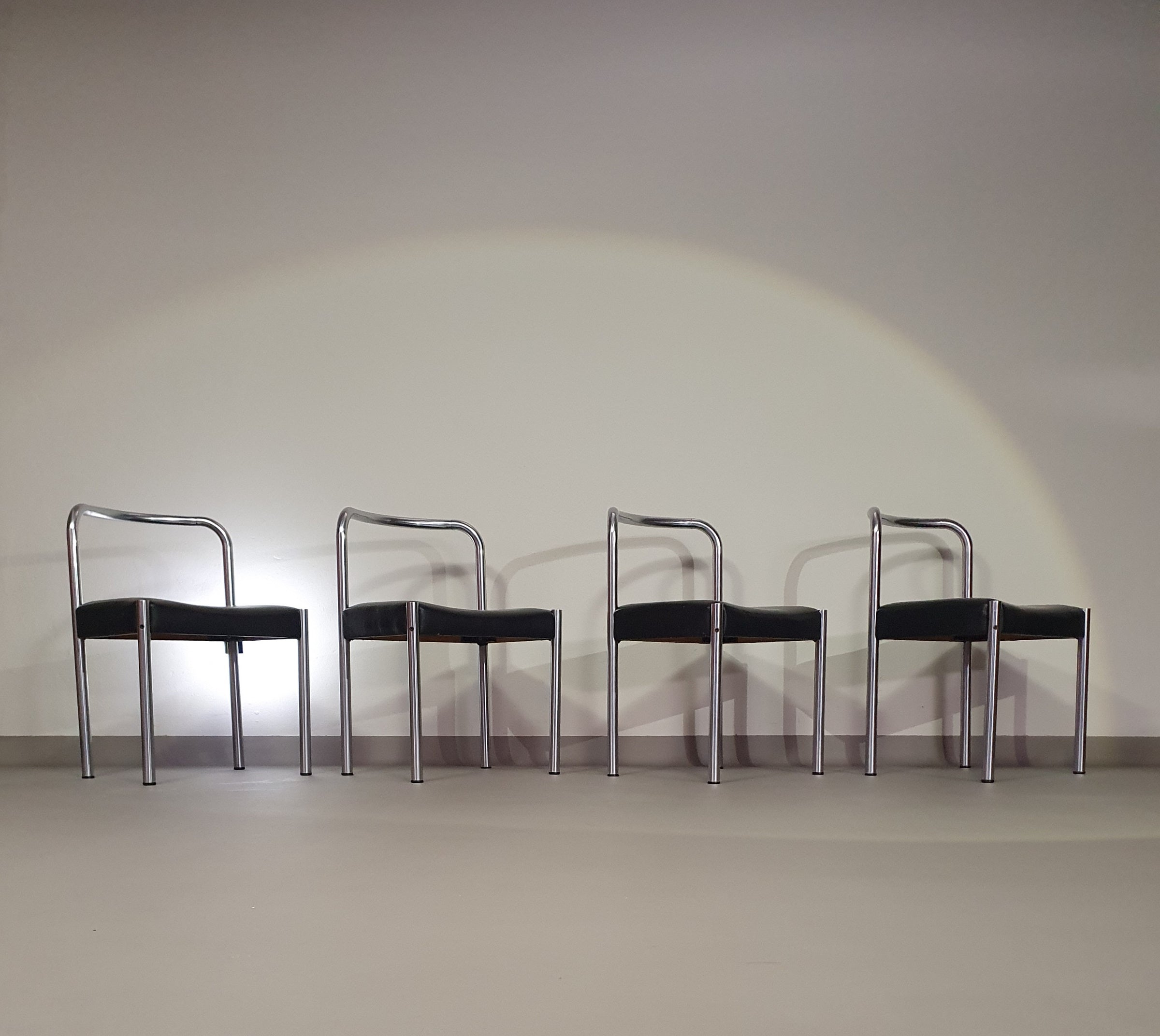 Martin Visser Set of four Se03 Chairs for T'spectrum, Netherlands 1960s