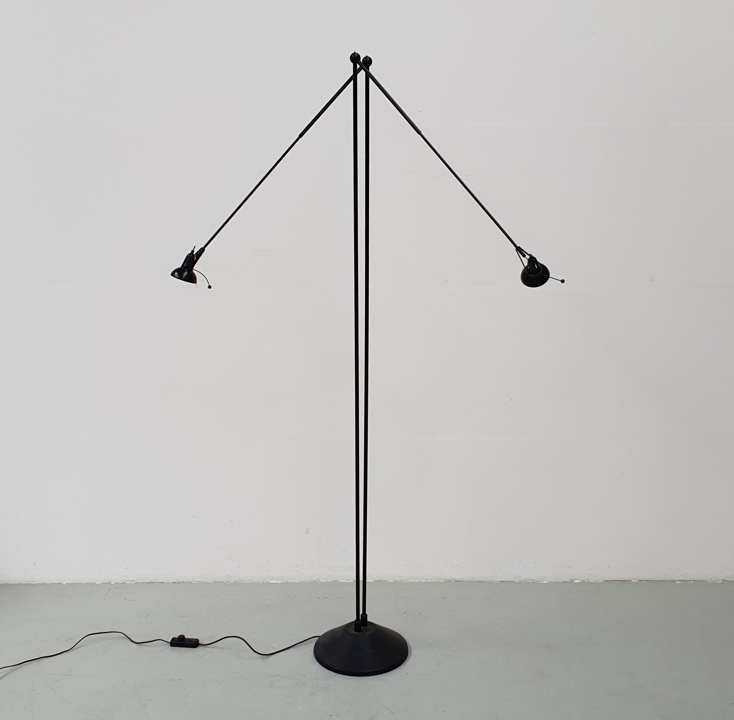 Large halogeen 80's Luxo floor lamp