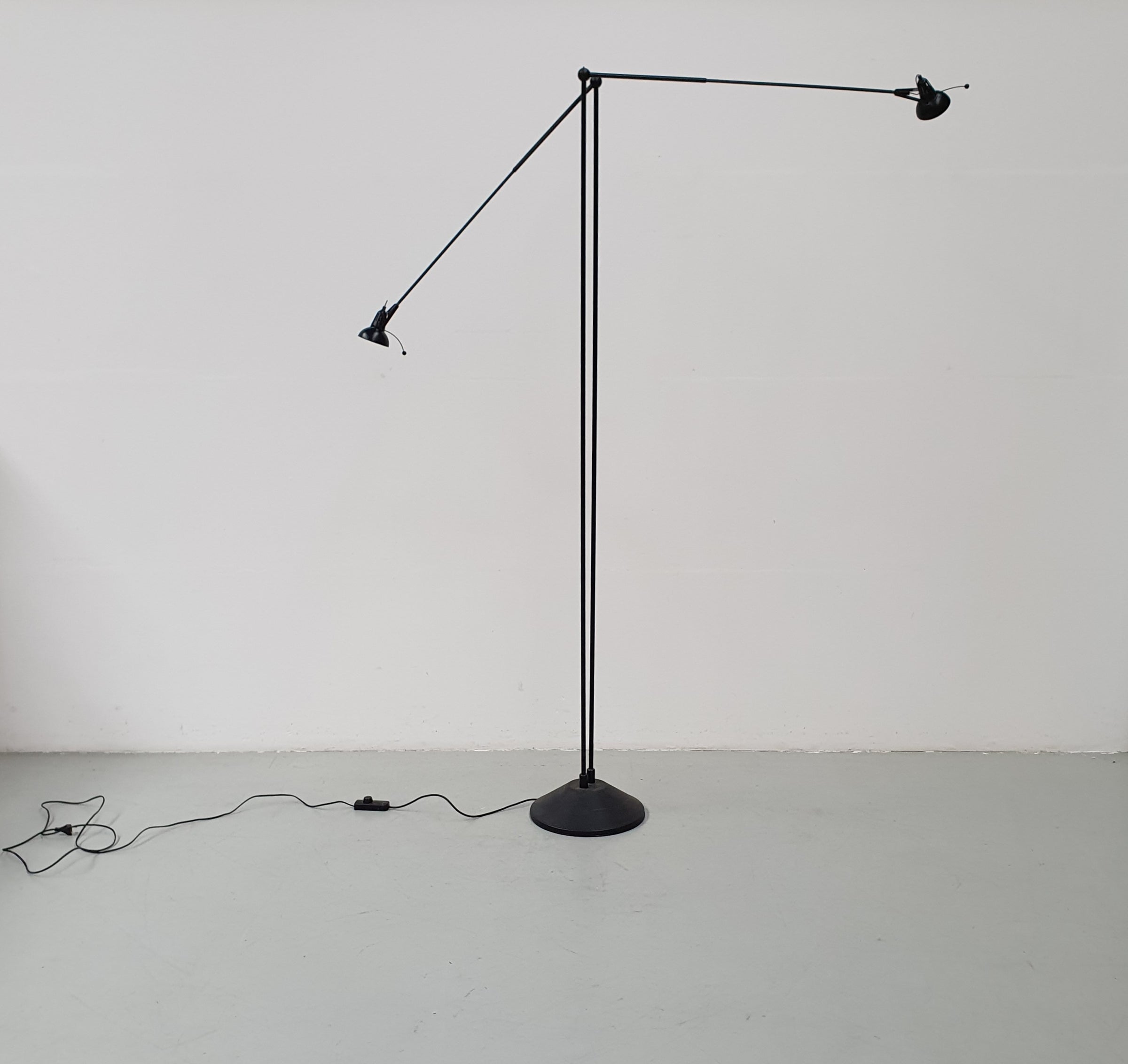 Large halogeen 80's Luxo floor lamp