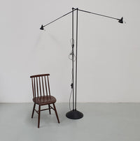 Large halogeen 80's Luxo floor lamp