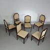 Set of 6 , Art Deco chairs 60's