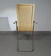 SET OF 4 'B25' WICKER DINING CHAIRS BY AXEL BRUCHHÄUSER FOR TECTA, GERMANY 1980S