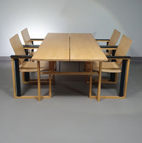 Extremely rare Finnish dining set by Simo Heikkilä / Pentik. 1980s