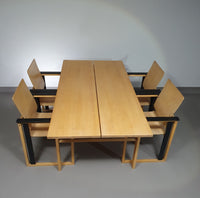 Extremely rare Finnish dining set by Simo Heikkilä / Pentik. 1980s