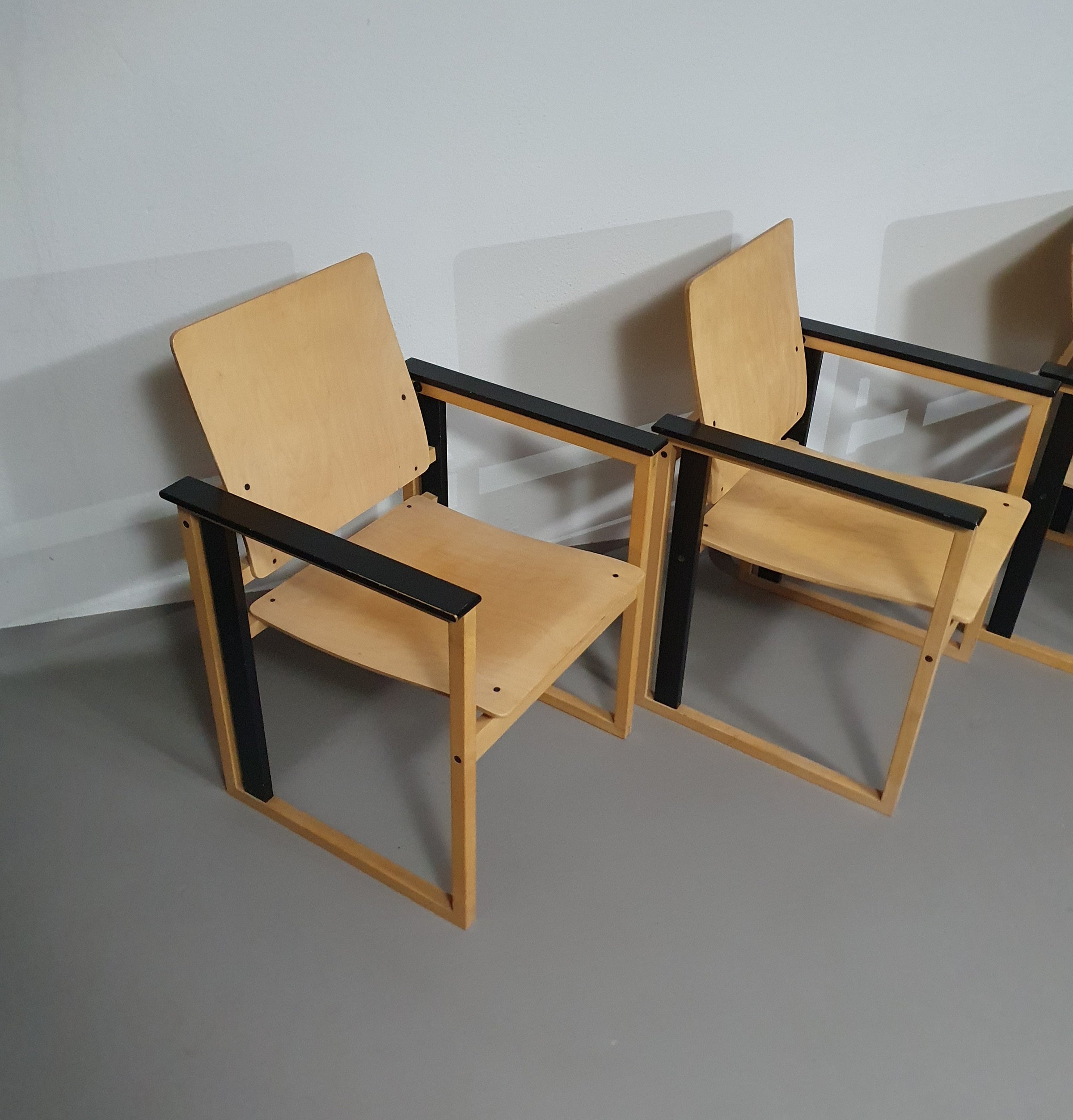 Extremely rare Finnish dining set by Simo Heikkilä / Pentik. 1980s