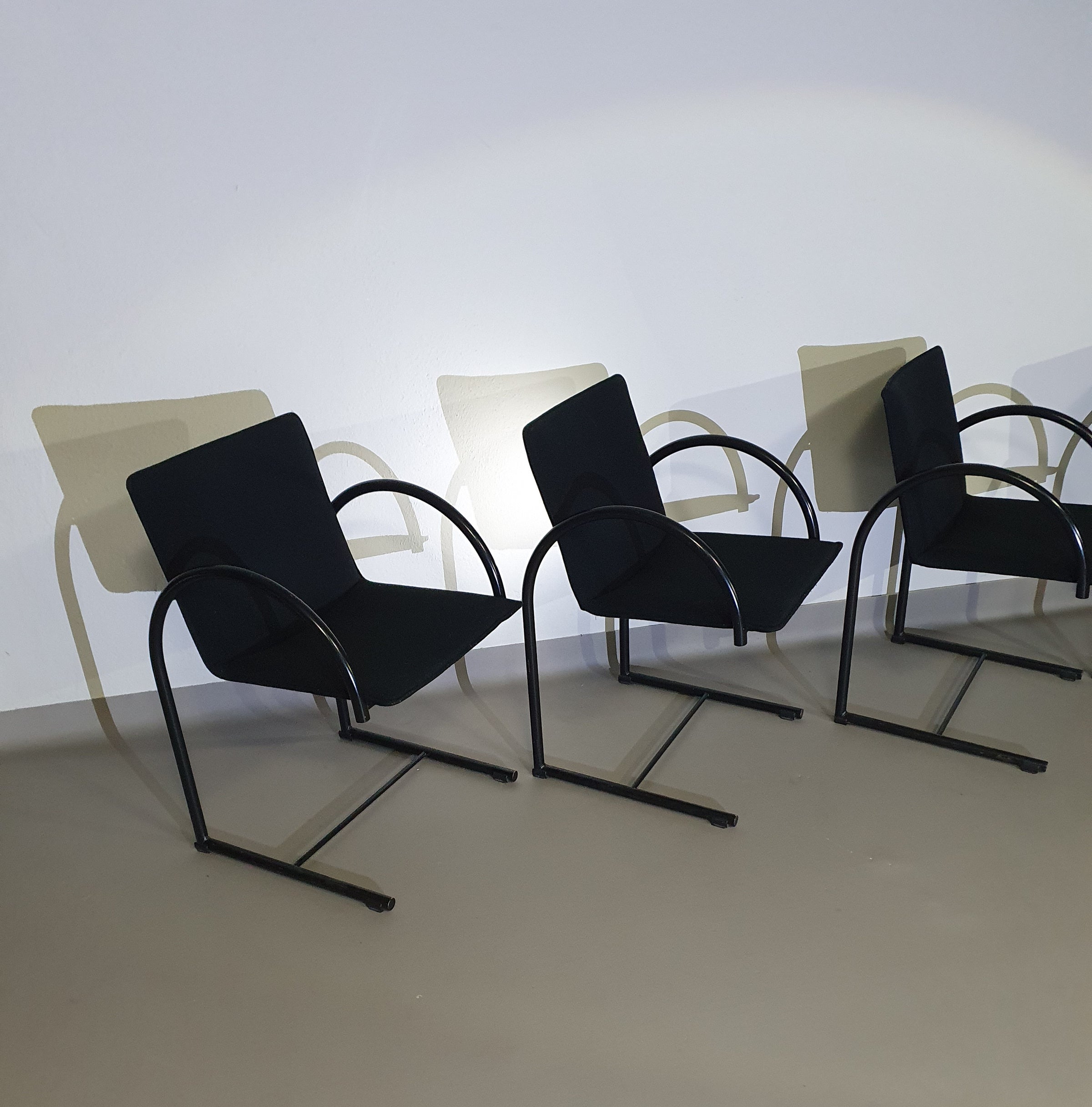 CIRKEL ARM CHAIRS BY PIERRE MAZAIRAC & KAREL BOONZAAIJER FOR METAFORM 1980S